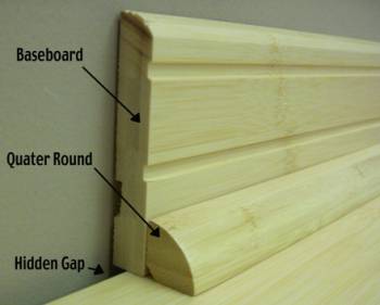 How To Choose And Install Baseboard   Baseboard With Quarter Round 350 